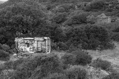 Built structure on countryside landscape