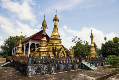 Old temple pagoda in sangkhlaburi