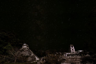 Low angle view of stars in sky at night