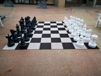 Full frame shot of chess board