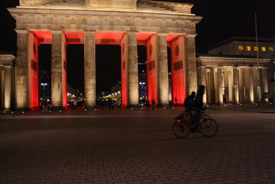 City street at night