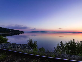 Sunrise over bedford basin, nova scotia