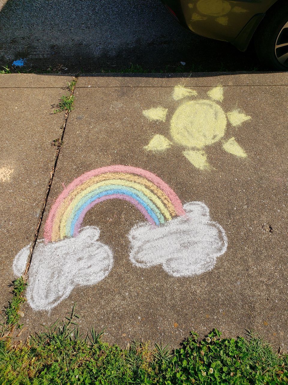 HIGH ANGLE VIEW OF MULTI COLORED STREET