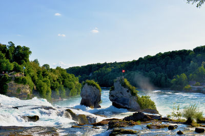 Incredible view at the rhine falls in switzerland 20.5.2020