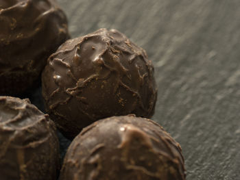 Close-up of chocolate on table