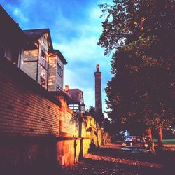 People walking on road in city