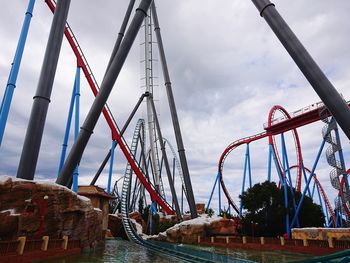 Low angle view of bridge against sky