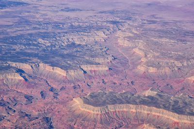 Grand canyon national park in arizona, aerial view from airplane, unesco world history site. usa.