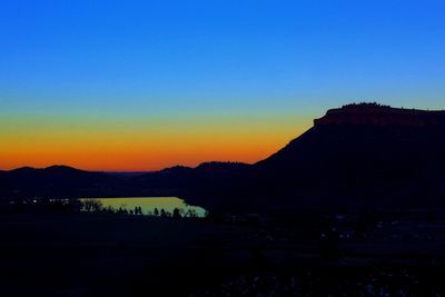 Scenic view of calm sea at sunset