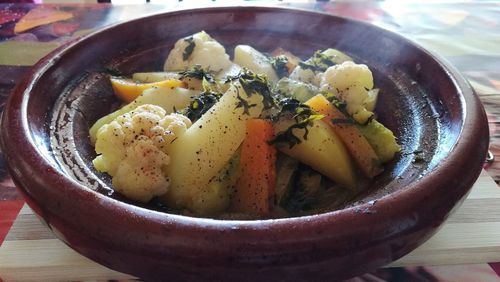 Close-up of food in plate