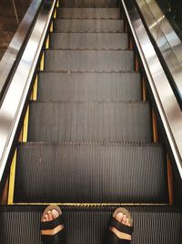 Low section of man on staircase