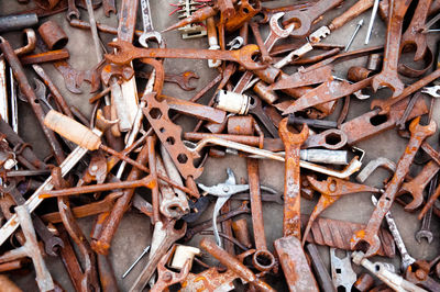 Full frame shot of rusty metal