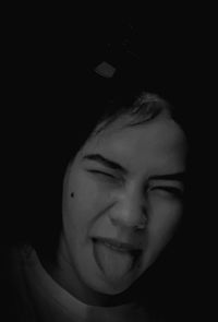 black and white