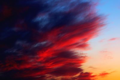 Low angle view of dramatic sky