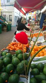 Full frame shot of fruits for sale at market stall