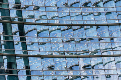 Full frame shot of glass building