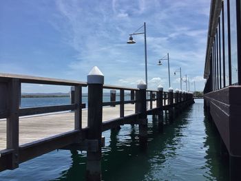 View of pier over sea