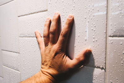 Close-up of human hand