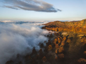 Scenic view of mountain against sky