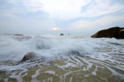 Scenic view of sea against sky