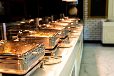 Close-up of food on table