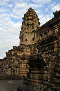 Low angle view of historical building against sky