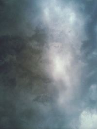 Low angle view of cloudy sky