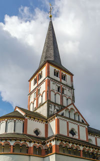 Low angle view of traditional building against sky