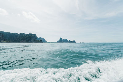 Scenic view of sea against sky