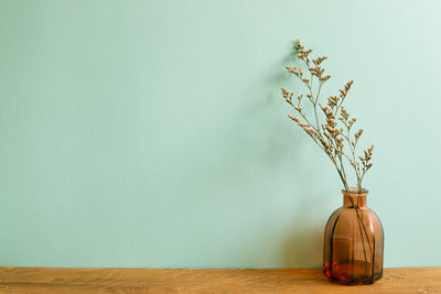 Close-up of vase on table