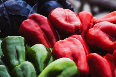 Full frame shot of red chili peppers