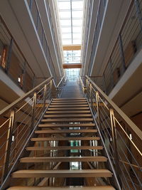 Low angle view of staircase in building