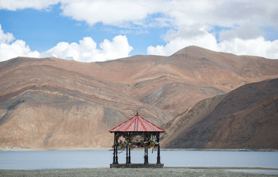 Scenic view of mountain against sky