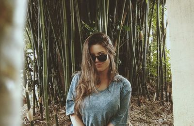 Young woman wearing sunglasses outdoors