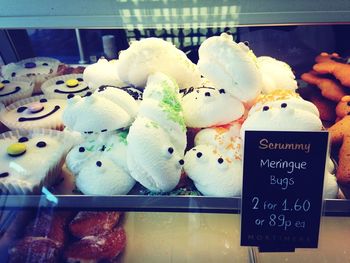 Close-up of sweet food for sale