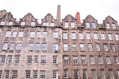 Low angle view of buildings in city