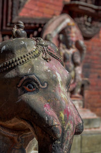 Close-up of buddha statue