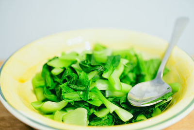 Close-up of food in plate