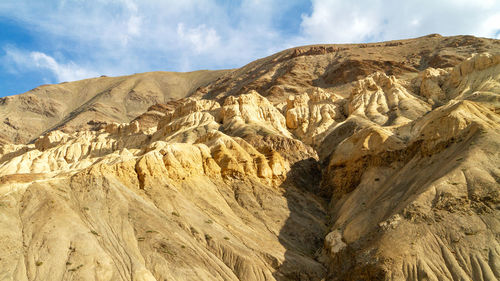 Lamayuru moonland - picturesque lifeless mountain landscape on a section of the leh-kargil route