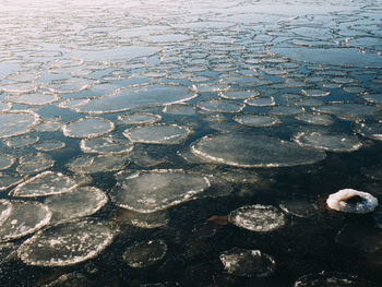 High angle view of water