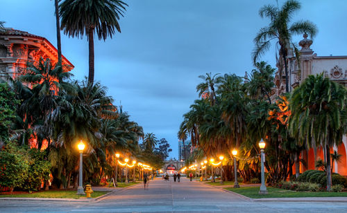 Low angle view of city street