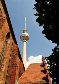 Low angle view of building against sky