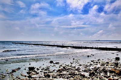 Scenic view of sea against sky