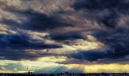 Clouds over landscape