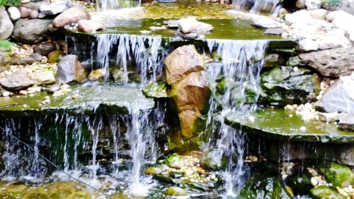 Stream flowing through rocks