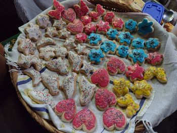 Close-up of food on table