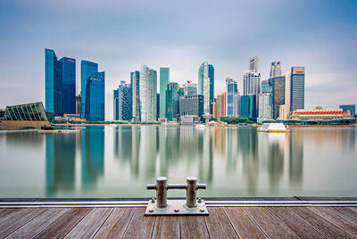 View of skyscrapers at waterfront