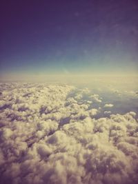 Aerial view of cloudscape