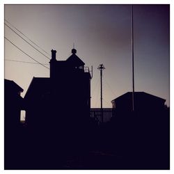 Low angle view of building against sky