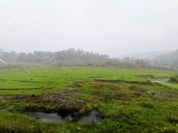 Scenic view of landscape against sky